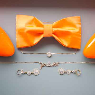 Orange bridal style