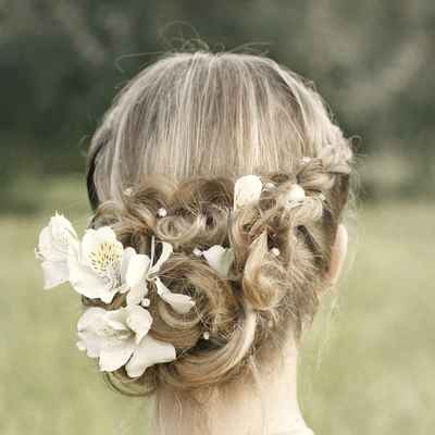 Rustic long wedding hairstyles