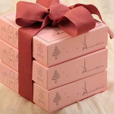 French pink wedding favours